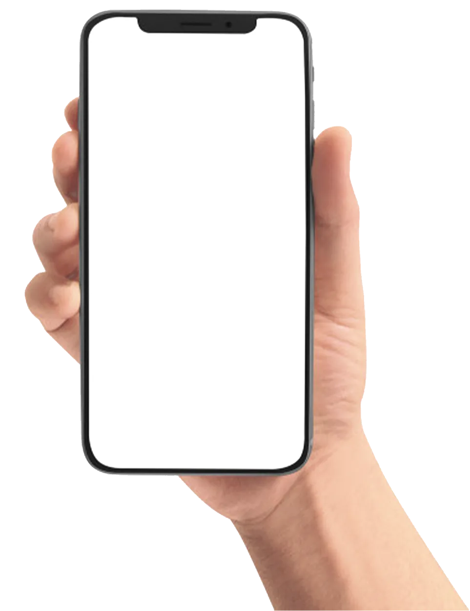 Una mano sosteniendo un teléfono con la app Emboque